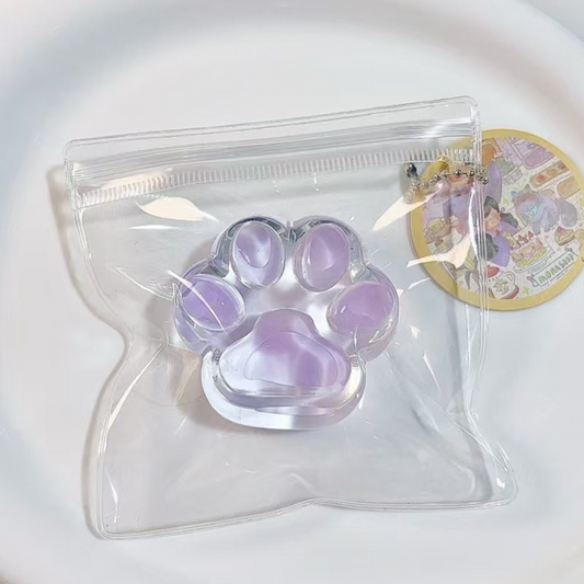 squishy grape cat paw