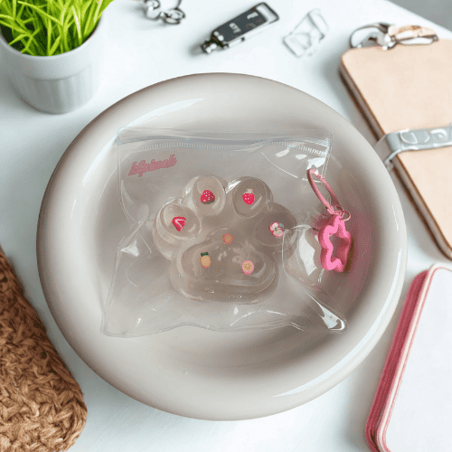 90g Fruit Clear Cat Paw taba squishy